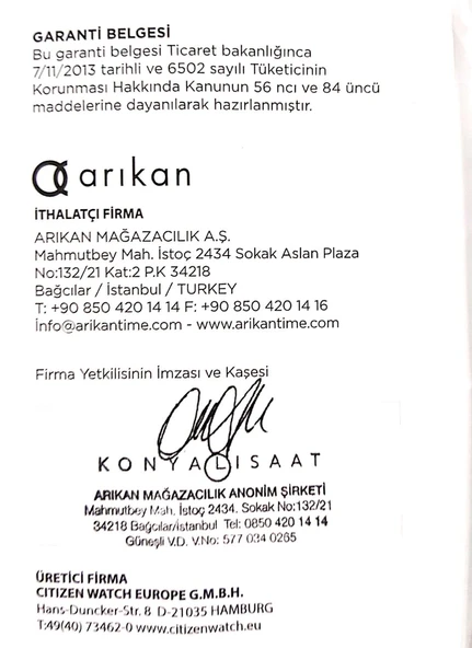 Citizen Erkek Kol Saati CA4561.89E - Resim 4