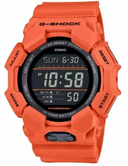 Casio GD-010-4DR Quartz Silikon Turuncu Siyah Kadran 20 ATM 52 mm Erkek Kol Saati ürün görseli 1