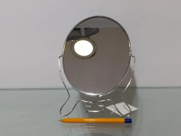 Metal Oval Ayaklı Masa Aynası Büyük ürün görseli 1