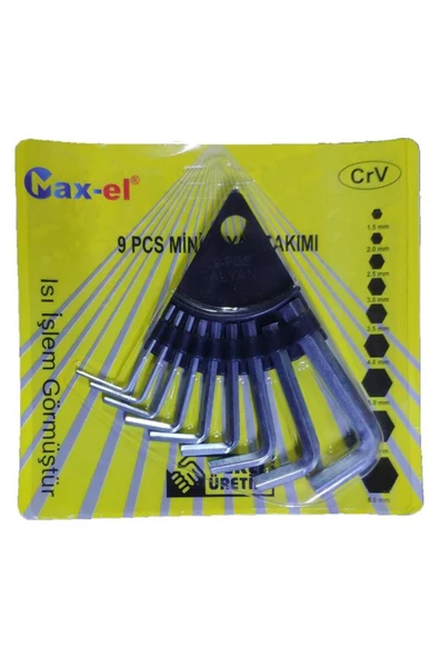 yunuskayatek 1,5mm-8mm Arası 9 Parça Askı Aparatlı Mini Alyan Seti ürün görseli 1