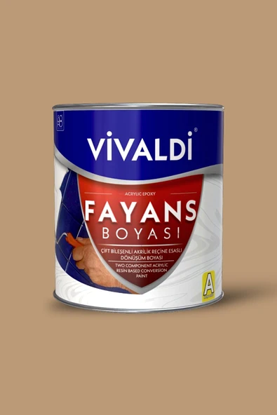 Vivaldi Fayans Boyası - Astar Ve Vernik Gerektirmeyen Boya - Sınırsız Renk 1 Kg Aslan Yelesi ürün görseli 1