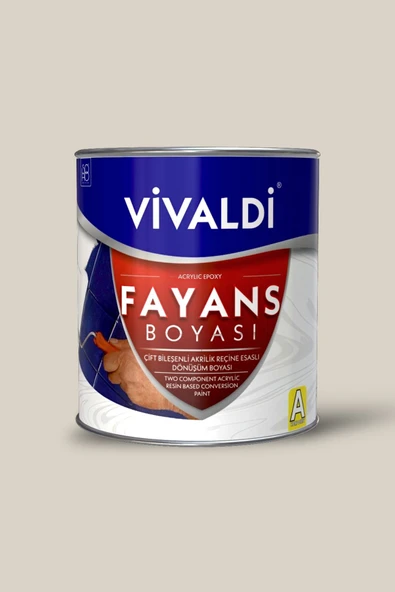 Vivaldi Fayans Boyası - Astar Ve Vernik Gerektirmeyen Boya - Sınırsız Renk 1 Kg ÇakılTaşı ürün görseli 1