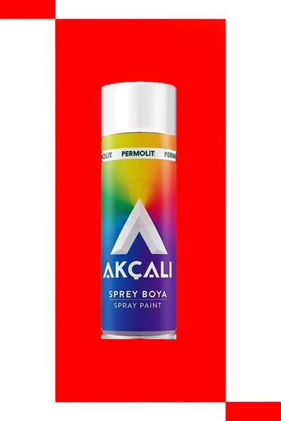 Akçalı 320 Kırmızı Sprey Boya kırmızı ürün görseli 1