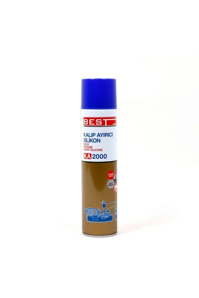 Best KA2000 Kalıp Ayırıcı Silikon Sprey | 400 ml, Silikon Bazlı, 250°C Isı Dayanımlı, Endüstriyel ürün görseli 1