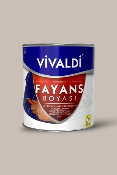 Vivaldi Fayans Boyası - Astar Ve Vernik Gerektirmeyen Boya - Sınırsız Renk 1 Kg Mahlep ürün görseli 1