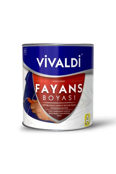 Vivaldi Fayans Boyası - Astar Ve Vernik Gerektirmeyen Boya - Beyaz Beyaz ürün görseli 1