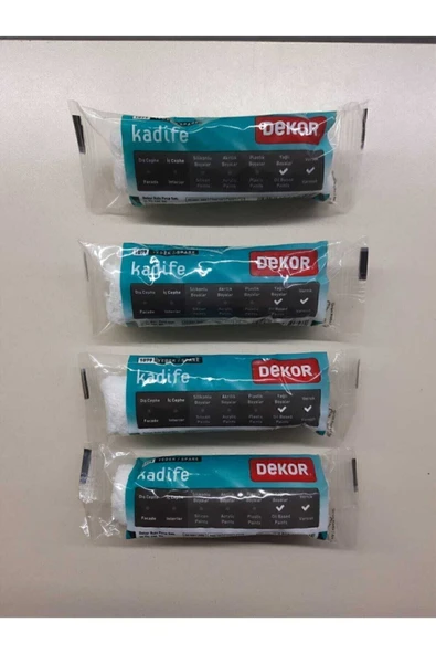 DEKOR RULO Dekor Kadife Parmak 2 Adet Yedek Rulo - 10 Cm Ürün Kodu:1079 ürün görseli 1
