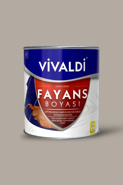 Vivaldi Fayans Boyası - Astar Ve Vernik Gerektirmeyen Boya - Sınırsız Renk 1 Kg Keten Tohumu ürün görseli 1