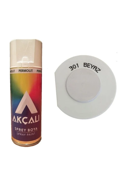 Akçalı Sprey Boya 301 (9010) Beyaz 400 ml BEYAZ ürün görseli 1