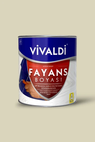Vivaldi Fayans Boyası - Astar Ve Vernik Gerektirmeyen Boya - Sınırsız Renk 1 Kg Sazlık ürün görseli 1