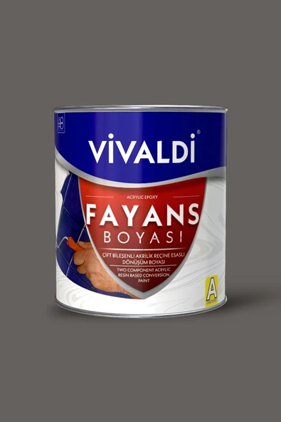 Vivaldi Fayans Boyası - Astar Ve Vernik Gerektirmeyen Boya - Karabiber Karabiber ürün görseli 1