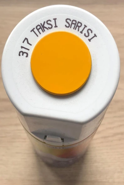 Akçalı Taksi Sarısı Sarı 317 Alüminyum-ahşap-plastik-demir-metal-sprey Boyama 400 ml 317-TAKSİ SARISI ürün görseli 1