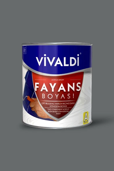 Vivaldi Fayans Boyası - Astar Ve Vernik Gerektirmeyen Boya - Sınırsız Renk Karakalem ürün görseli 1