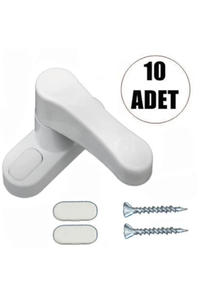 Aiwa 8 Adet Pimapen Pvc Metal Kapı Pencere Için Emniyet Kilidi Beyaz ürün görseli 1