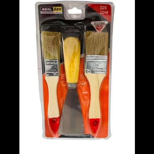 Real Özs Kestirme Fırça Ve Spatula Seti 3 Parça ürün görseli 1