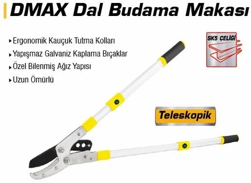 Dmax Dal Budama Makası Teleskopik ürün görseli 1