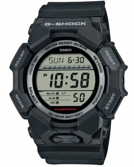 Casio GD-010-1DR Quartz Silikon Siyah 20 ATM 52 mm Erkek Kol Saati ürün görseli 1