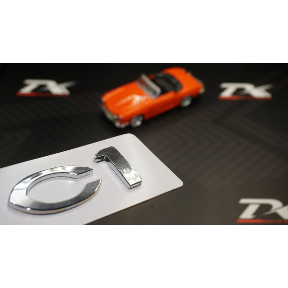 Citroen C1 2007-2011 Bagaj Krom ABS 3M 3D Yazı Logo Amblem ürün görseli 1