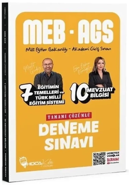 MEB AGS Eğitimin Temelleri ve Türk Milli Eğitim Sistemi ve Mevzuat Bilgisi 17 Deneme Hoca Kafası ürün görseli 1