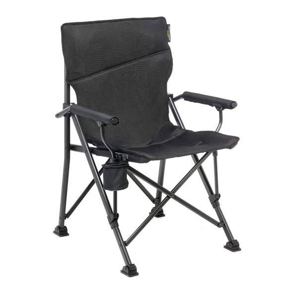 Roxy Comfort+ Black Edition Yüksek Konforlu Katlanır Kamp Sandalyesi ürün görseli 1