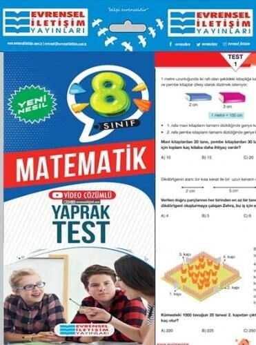 8. Sınıf Matematik Yeni Nesil Video Çözümlü Yaprak Test Evrensel İletişim ürün görseli 1