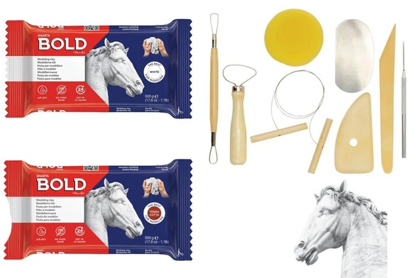 Smarta Seramih Hamuru Seti 2x500gr + başlangıç kiti ürün görseli 1
