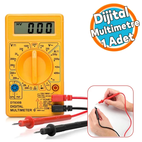 Dijital Multimeter Pensa Amper Metre Dijital Pensampermetre Voltaj Dc Alternatif Akım Ölçme Ölçüm ürün görseli 1