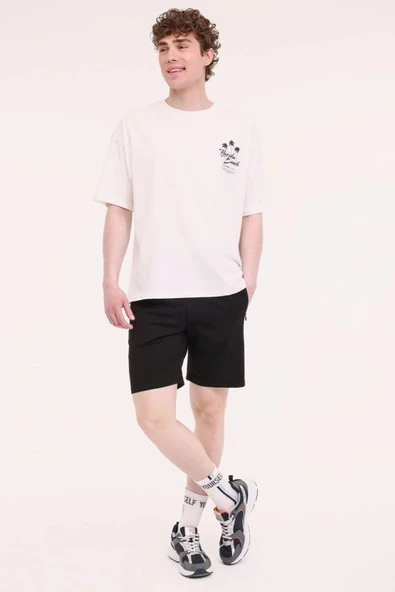Lumberjack CT103 Basic Short 5FX Siyah Erkek Şort 101939492 - Resim 3