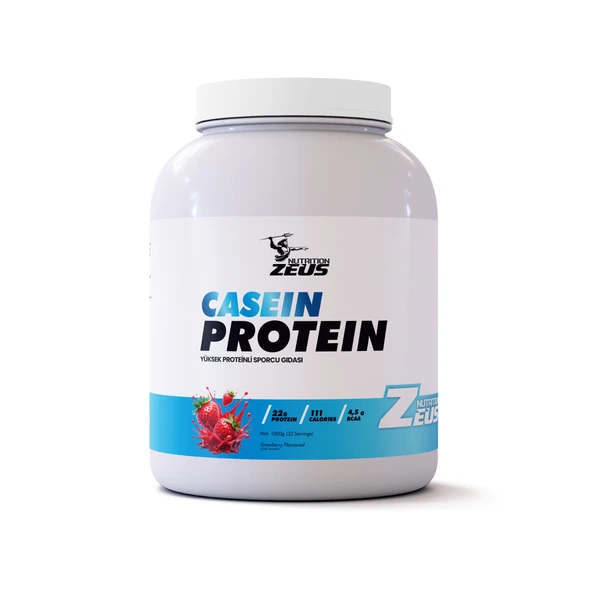 Zeus Nutrition Casein Protein 1000 Gr-Çilek-Aroma ürün görseli 1