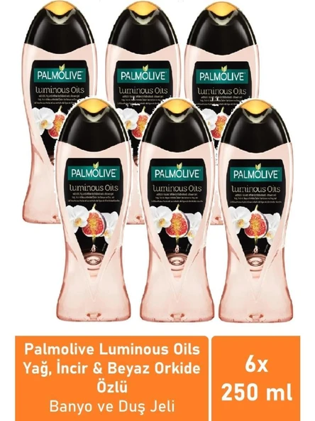 Palmolive 6 Adet Luminous Oils Incir Özlü Duş Jeli 250 ml ürün görseli 1