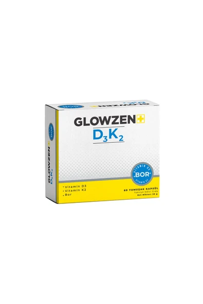 glowzenn Glowzen+ D3 K2 Bor 60 Kapsül ürün görseli 1