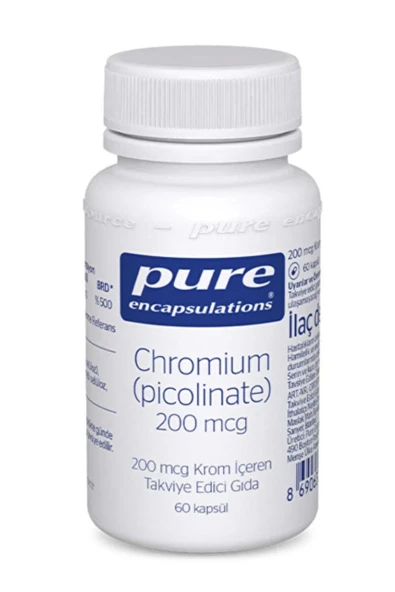 Pure Encapsulations Chromium Picolinate 200 Mcg 60 Kapsül ürün görseli 1