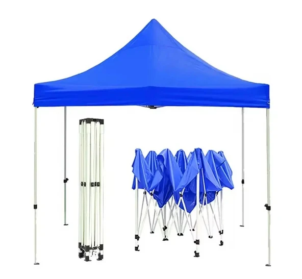 Otomatik Gazebo Çardak 240 X 240 Cm Tente Teras Bahçe Kamelyası Gölgelik Mavi ürün görseli 1