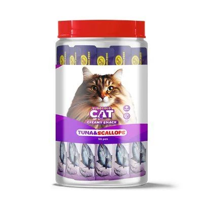 EuroGold Cat Sıvı Kedi Ödülü Ton Balığı ve Deniz Taraklı 30x15 Gr ürün görseli 1