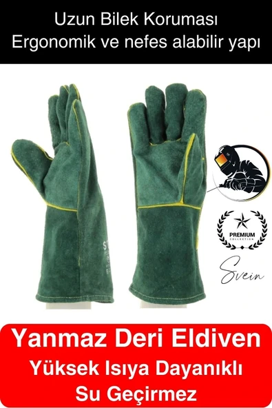 Yüksek Isıya Dayanıklı Eldiven Rahat Tasarım Kaynak Yangın Su Geçirmez Fırın Tutacak Tımar Taşıma ürün görseli 1