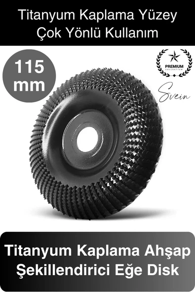 Titanyum 115 mm Törpüleme Oyma Eğe Diski Ahşap Taşlama Makine Uyumlu Kesici Oyuk Açma Testeresi ürün görseli 1