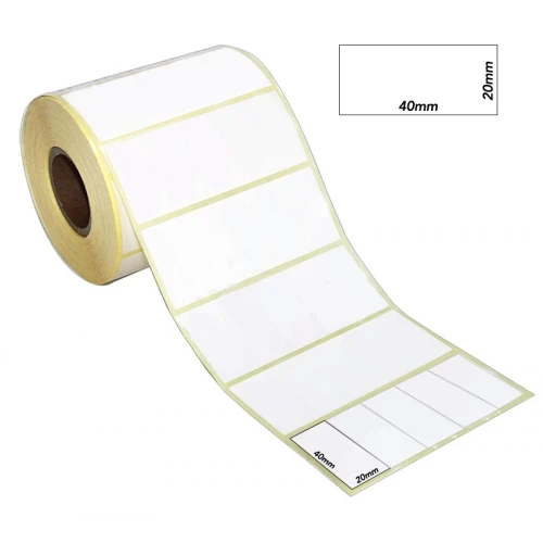 Kuşe Barkod Etiketi 40x20mm Yanyana 5 li Bitişik (5000 li) ürün görseli 1