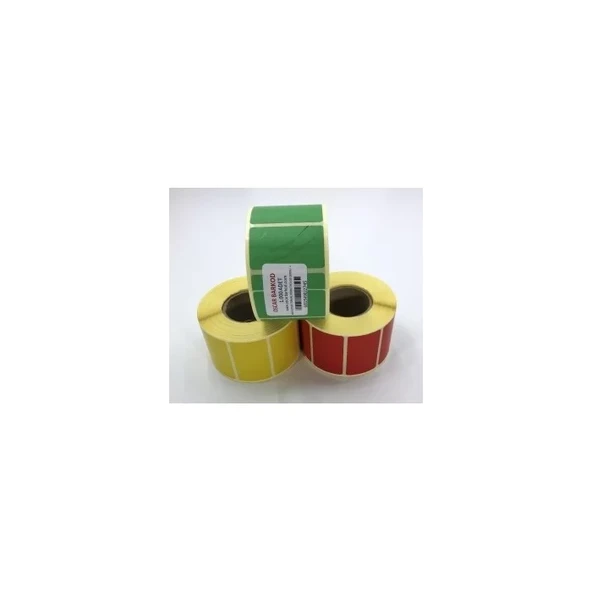 RENKLİ TERMAL BARKOD ETİKETİ 30X50 1.000´Lİ (YEŞİL) ürün görseli 1