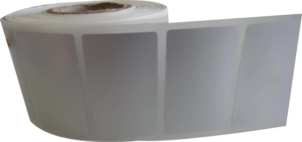 SİLVER MAT BARKOD ETİKETİ 40X80 1000 ADET ürün görseli 1