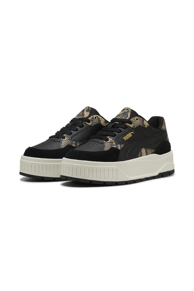 Puma Karmen II Idol Snake Chic 400395 02 Kadın Sneaker Ayakkabı Siyah Altın 36-40 ürün görseli 1