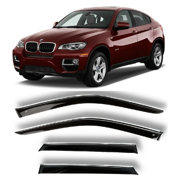 Bmw X6 E71 2008 2015 Kromlu Cam Rüzgarlığı İthal ürün görseli 1