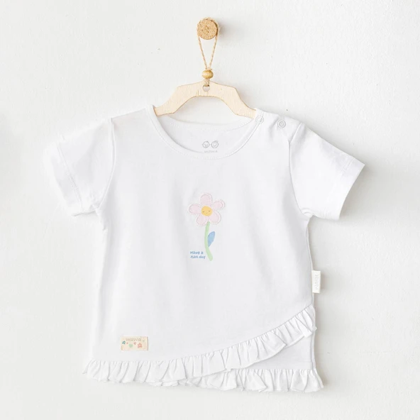 Andywawa Ac25966 Casual Bebek Tişört White ürün görseli 1