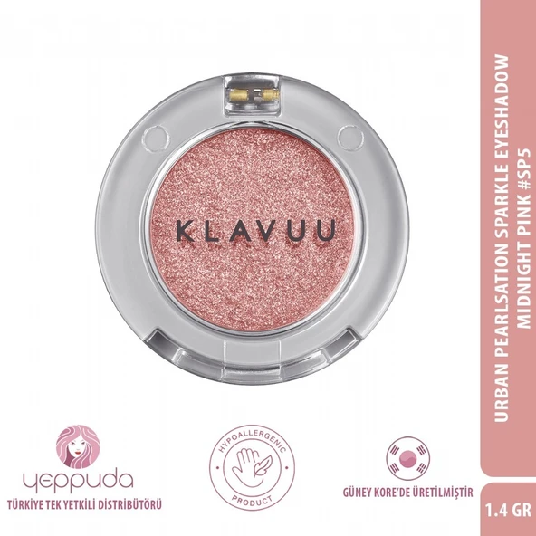 Klavuu Urban Pearlsation Sparkle Eyeshadow Midnight Pink #Sp5 - İnci Tozu İçeren Far ürün görseli 1
