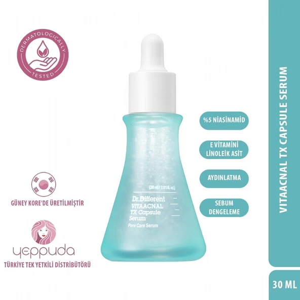 Dr.Different Vitaacnal Tx Capsule Serum - %5 Niacinamide İçerikli Sebum Dengeleyici ve Aydınlatıcı Serum ürün görseli 1