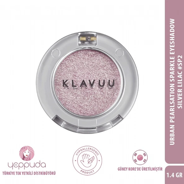 Klavuu Urban Pearlsation Sparkle Eyeshadow Silver Lilac #Sp2 - İnci Tozu İçeren Far ürün görseli 1