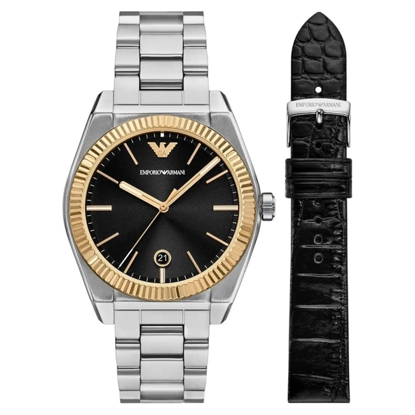 Emporio Armani AR80077SET Erkek Kol Saati ve Yedek Kordon ürün görseli 1