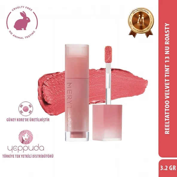 Merythod Reeltattoo Velvet Tint 13 Nu Roasty - Mat Bitişli Kadifemsi Dokulu Tint ürün görseli 1