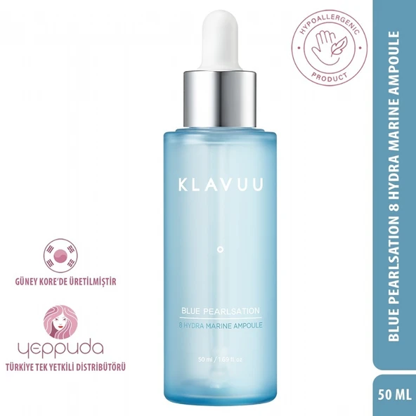Klavuu Blue Pearlsation 8 Hydra Marine Ampoule - Kore İncisi Özlü Nemlendirici Ampul ürün görseli 1