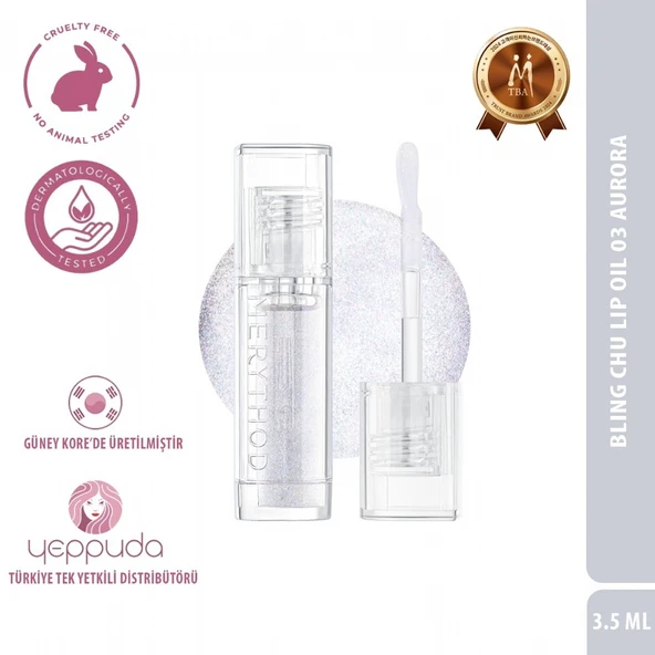 Merythod Bling Chu Lip Oil 03 Aurora - Besleyici ve Nemlendirici Renkli Dudak Yağı ürün görseli 1
