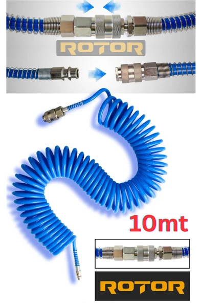Pu0508 (5X8X10) Profesyonel Kompresör Spiral Hava Hortumu ürün görseli 1